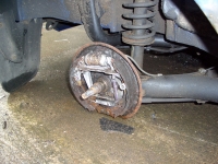 Skoda Felicia rear wheel loss -  motorway traffic incident