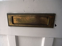 Letter box - front door
